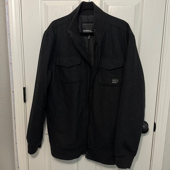 Men’s O’Neill Black Polyester/Wool Jacket - Picture 2 of 9